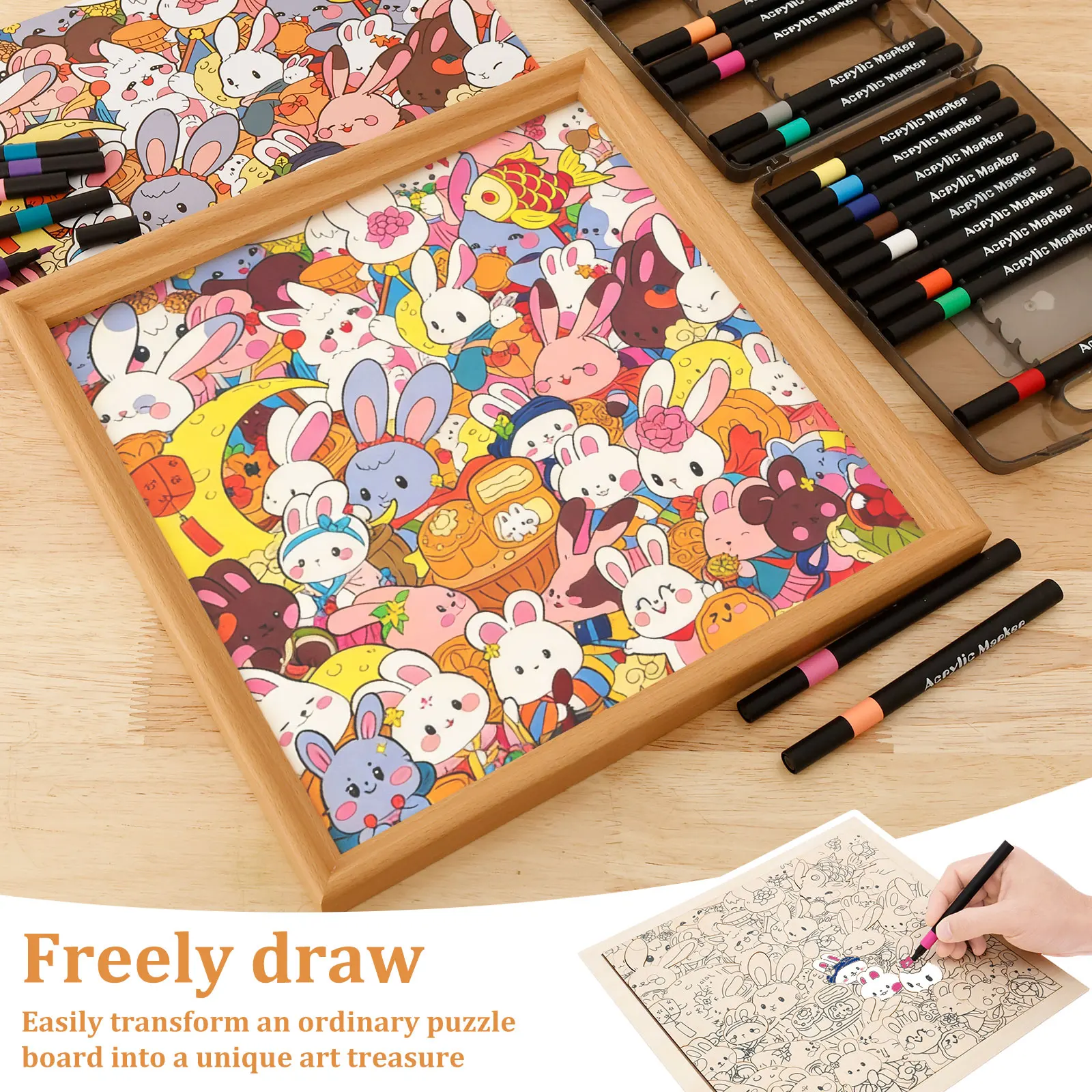 Деревянный пазл-раскраска, уникальные нерегулярные детали, развивающая игра-головоломка для творчества и рисования, подарок на день рождения
Деревянный пазл-раскраска, уникальные нерегулярные детали, развивающая игра-головоломка для творчества и рисования, подарок на день рождения