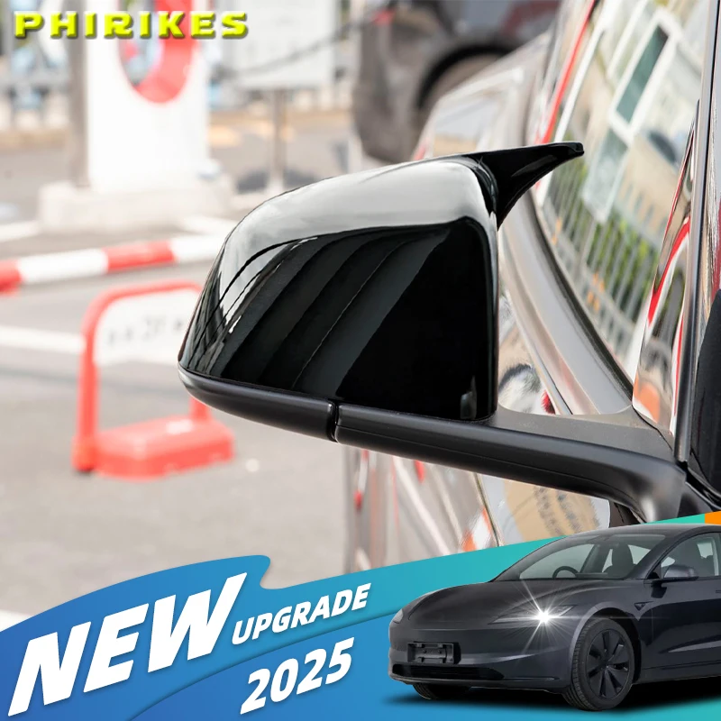 For Tesla Model Y Juniper 2025 ABS Rear View Door Wing Side Mirror Cover Caps Shell Case Bull horn rearview mirror cover Exteri
For Tesla Model Y Juniper 2025 ABS Rear View Door Wing Side Mirror Cover Caps Shell Case Bull horn rearview mirror cover Exteri