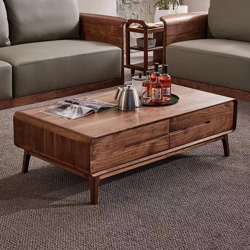 North American black walnut all-solid wood furniture coffee table Nordic modern simple rectangle, coffee table coffee table
North American black walnut all-solid wood furniture coffee table Nordic modern simple rectangle, coffee table coffee table
