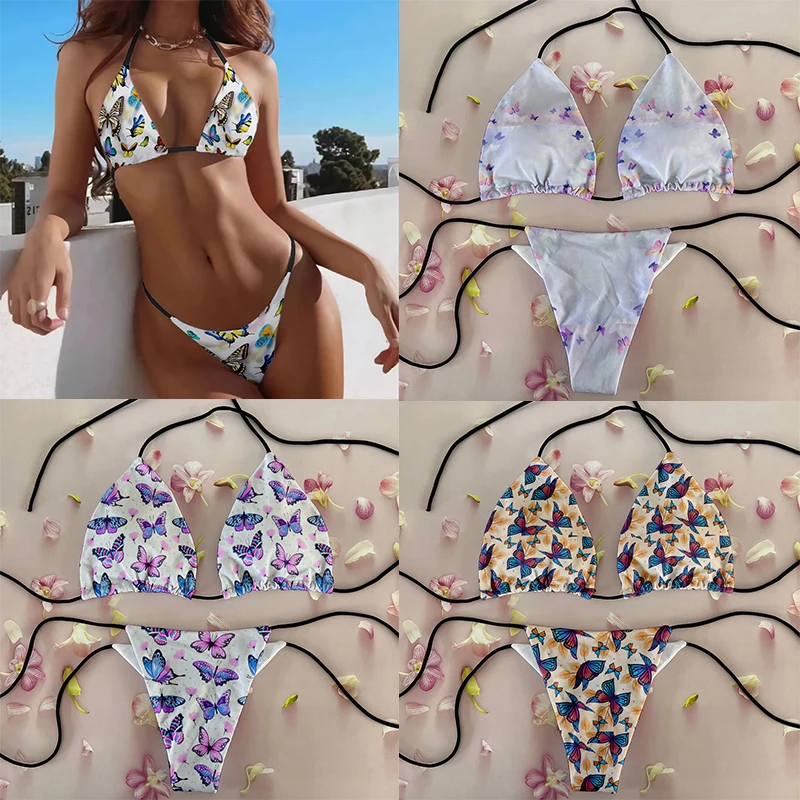 Romantic colorful butterfly pattern printed bikini set swimsuit beach surfing vacation ladies deep V butterfly printed bikini
Romantic colorful butterfly pattern printed bikini set swimsuit beach surfing vacation ladies deep V butterfly printed bikini