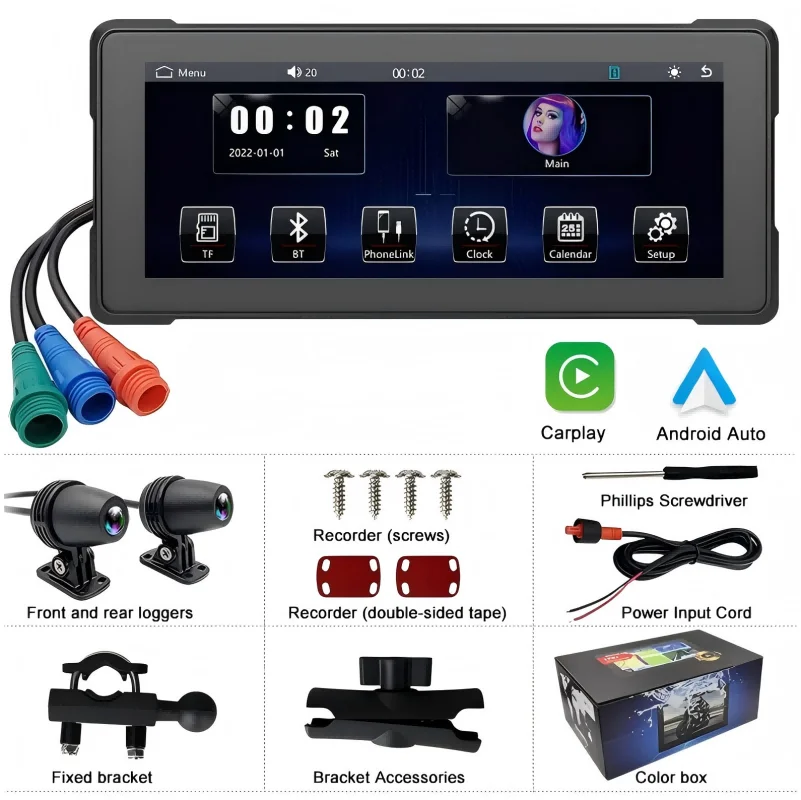 High Quality 6.86inch TouchScreen motorbike Car Player , Built-in GPS Navigation Wireless Multimedia Android auto CarPlay
High Quality 6.86inch TouchScreen motorbike Car Player , Built-in GPS Navigation Wireless Multimedia Android auto CarPlay