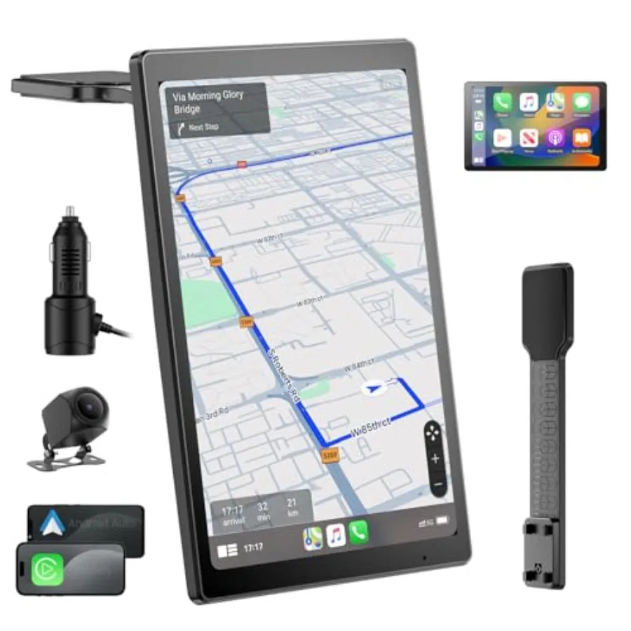 8" Wireless Apple CarPlay Screen for Car with Android Auto and 1080P Backup Camera, Rotatable Touchscreen Car Stereo, Vertical
8" Wireless Apple CarPlay Screen for Car with Android Auto and 1080P Backup Camera, Rotatable Touchscreen Car Stereo, Vertical