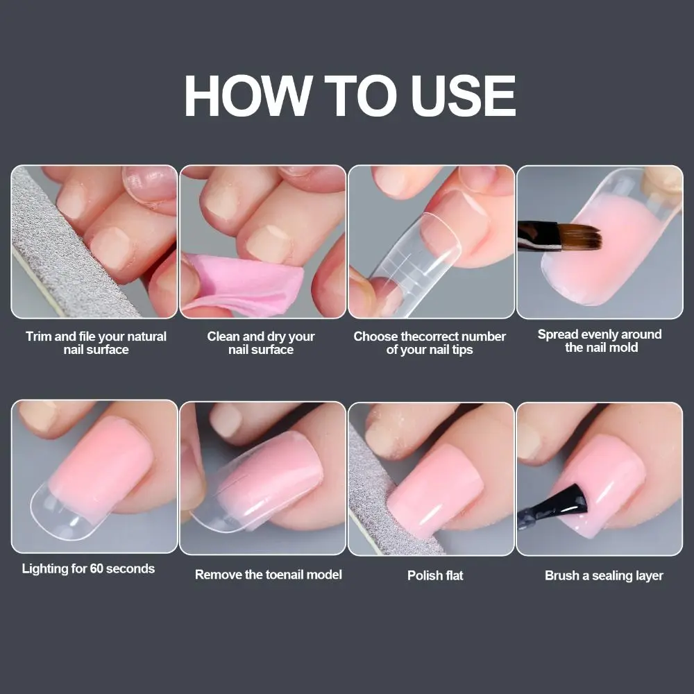150PCS New Full Cover Clear Toe Nail Extensions Durable DIY Manicure Press On Nails Fake Toe Tips for Women Girls
150PCS New Full Cover Clear Toe Nail Extensions Durable DIY Manicure Press On Nails Fake Toe Tips for Women Girls