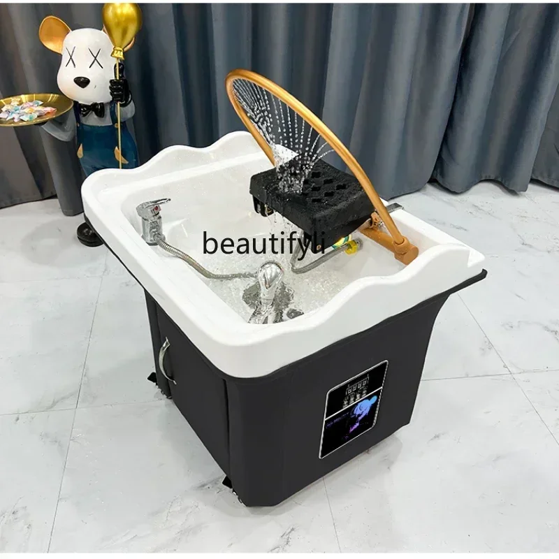 Beauty Salon Massage Couch Movable Head Therapy Machine Water Circulation Fumigation Head Recuperation Hair Shampoo Basin
Beauty Salon Massage Couch Movable Head Therapy Machine Water Circulation Fumigation Head Recuperation Hair Shampoo Basin