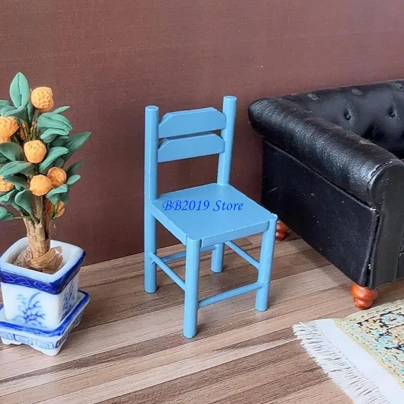 Q0KB 1/12 миниатюрный обеденный стул, реалистичная мебель для украшения сцены кукольного дома
Q0KB 1/12 миниатюрный обеденный стул, реалистичная мебель для украшения сцены кукольного дома