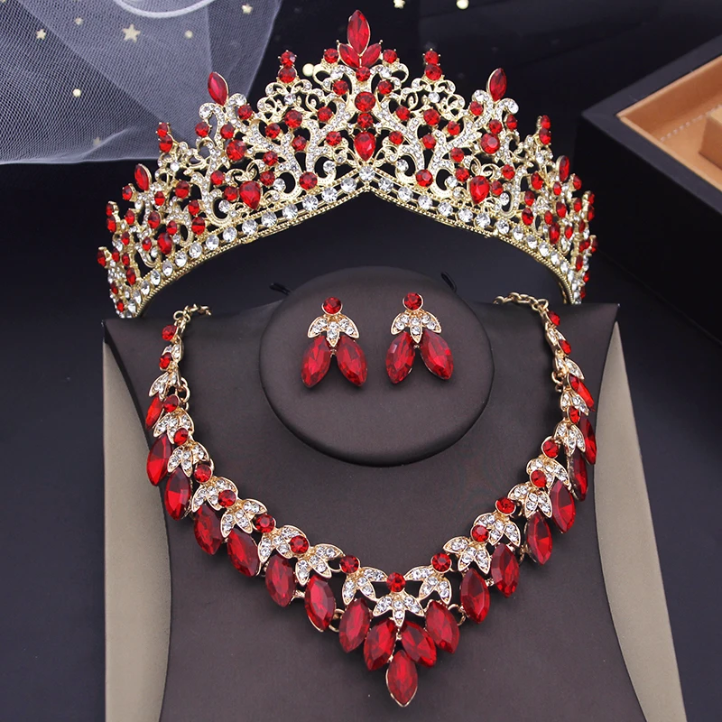 Luxury Green Crystal Flower Tiaras Crown Sets for Queen Pageant Necklace Earring Sets Wedding Dress Bridal Jewelry Set for Women
Luxury Green Crystal Flower Tiaras Crown Sets for Queen Pageant Necklace Earring Sets Wedding Dress Bridal Jewelry Set for Women
