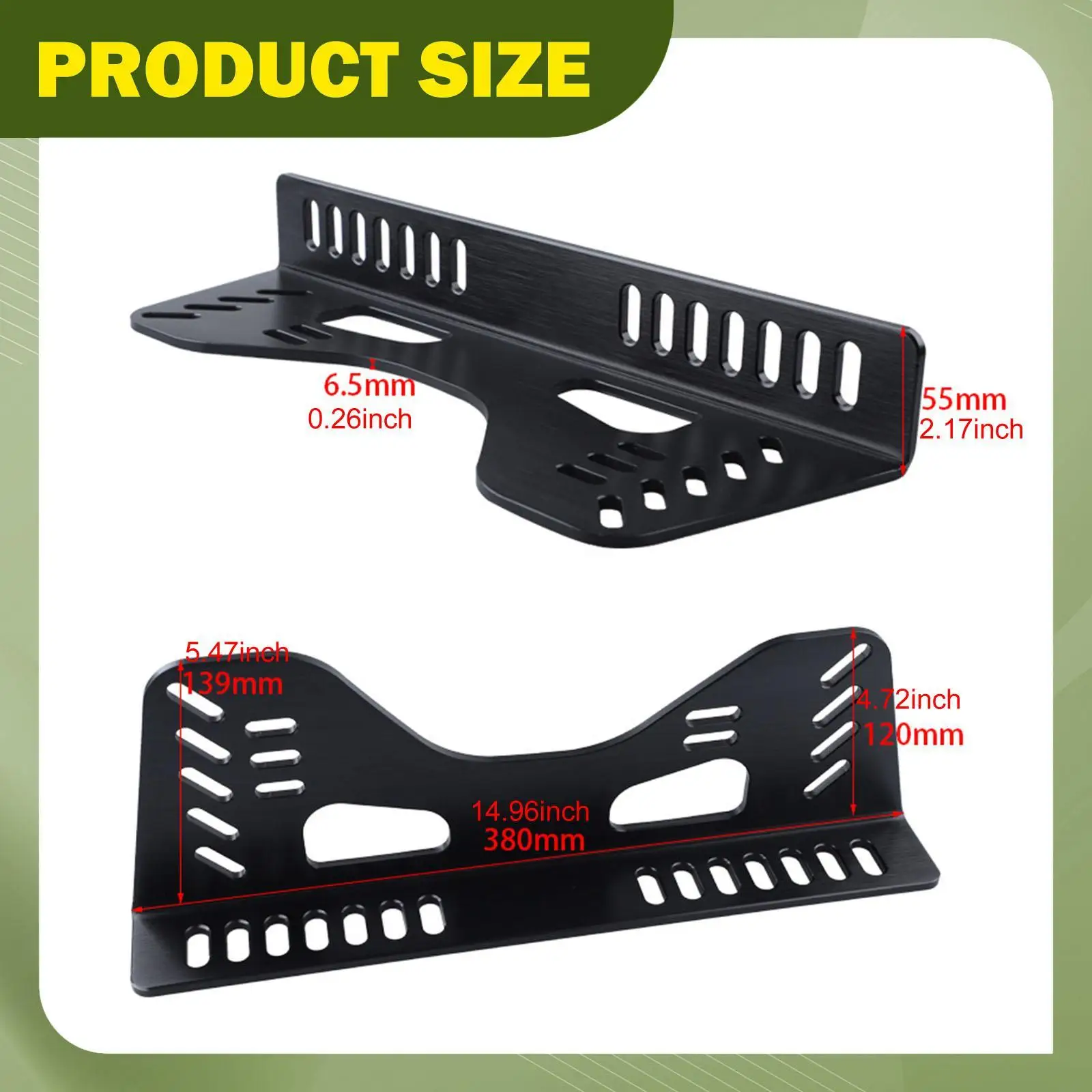 High Performance L Shape Brackets for Bucket Seats Aluminum Alloy Mounting Kit Universal Car Seat Protection Mat
High Performance L Shape Brackets for Bucket Seats Aluminum Alloy Mounting Kit Universal Car Seat Protection Mat