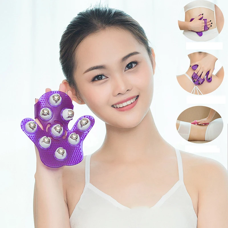 1PC Palm Shaped Massage Glove Body Massager With 9 360 Degree Roller Metal Roller
1PC Palm Shaped Massage Glove Body Massager With 9 360 Degree Roller Metal Roller