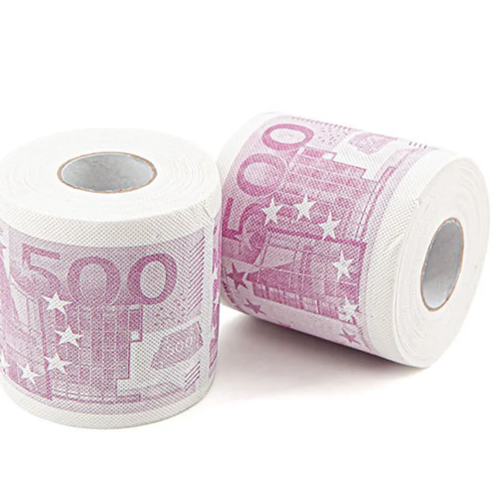 2-ply creative simulated Euro toilet paper, fun Euro toilet paper, creative money tissue, roll toilet paper, prop toilet paper
2-ply creative simulated Euro toilet paper, fun Euro toilet paper, creative money tissue, roll toilet paper, prop toilet paper