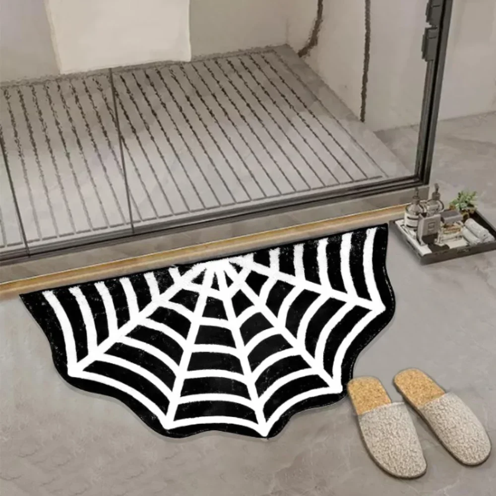 Semicircle Spider Web Shape Faux Cashmere Floor Mat Scary Skeleton Entry Door Mat Home Decoration Halloween Decoration Mattor
Semicircle Spider Web Shape Faux Cashmere Floor Mat Scary Skeleton Entry Door Mat Home Decoration Halloween Decoration Mattor