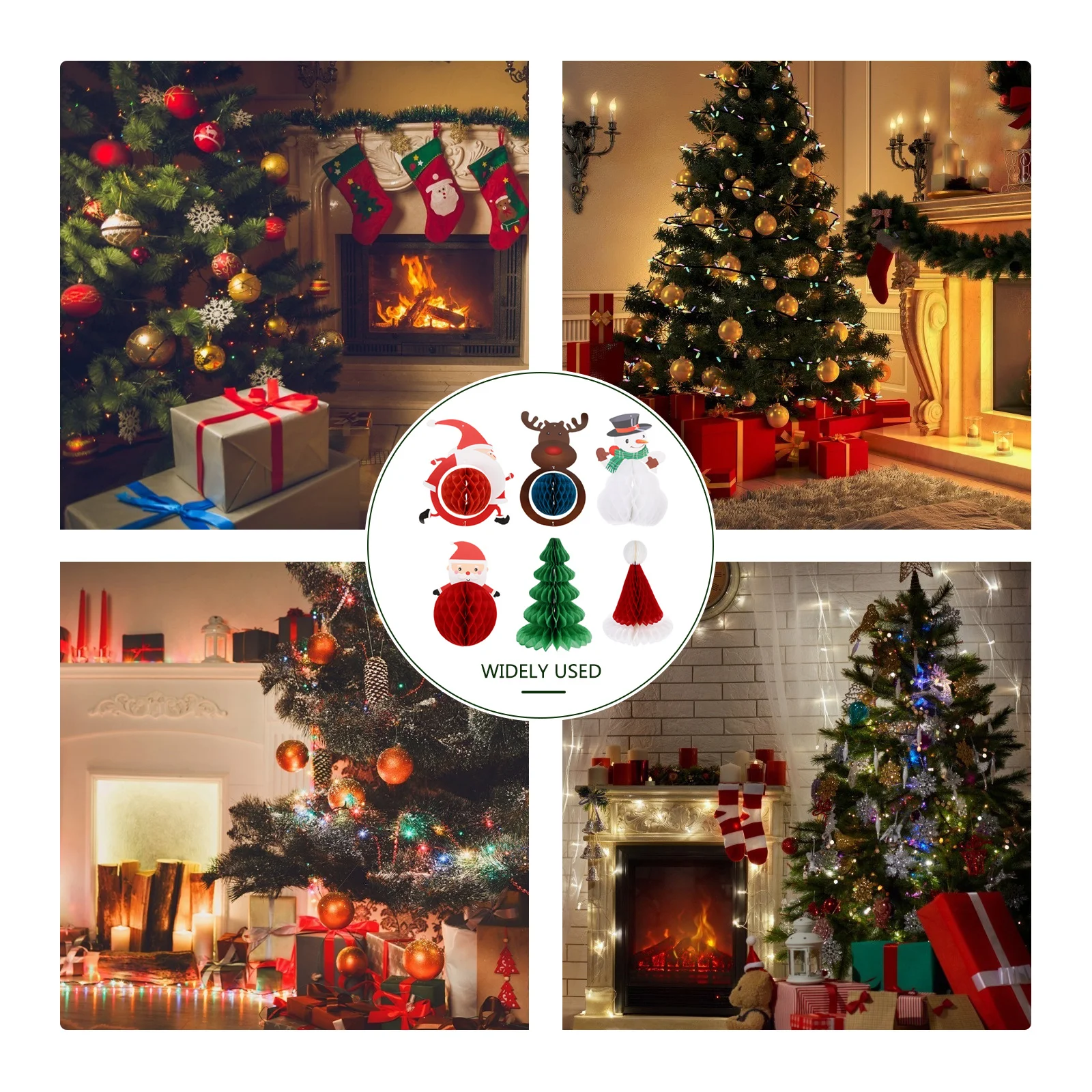 6Pcs Xmas Tree Pendant Paper Honeycomb Ball Ornament Festive Santa Decorations Honeycomb Hanging Decoration Christmas Hanging
6Pcs Xmas Tree Pendant Paper Honeycomb Ball Ornament Festive Santa Decorations Honeycomb Hanging Decoration Christmas Hanging