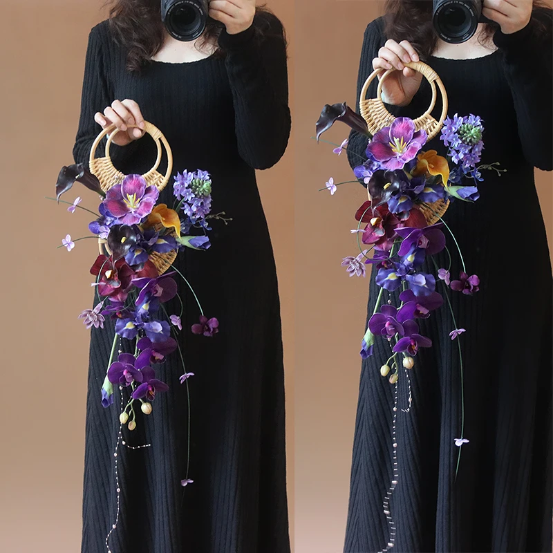 National style atmosphere, hand holding flowers, Chinese bride simulation flower wedding gift certificate wreath wedding photogr
National style atmosphere, hand holding flowers, Chinese bride simulation flower wedding gift certificate wreath wedding photogr