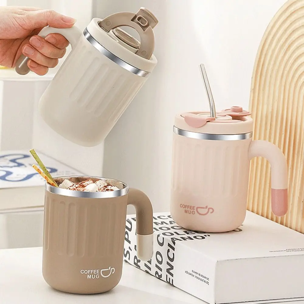 Large Capacity Stainless Steel Water Cup Cute Simple Coffee Mug with Handle Heat-resistant Tea Drinking Cup Home
Large Capacity Stainless Steel Water Cup Cute Simple Coffee Mug with Handle Heat-resistant Tea Drinking Cup Home