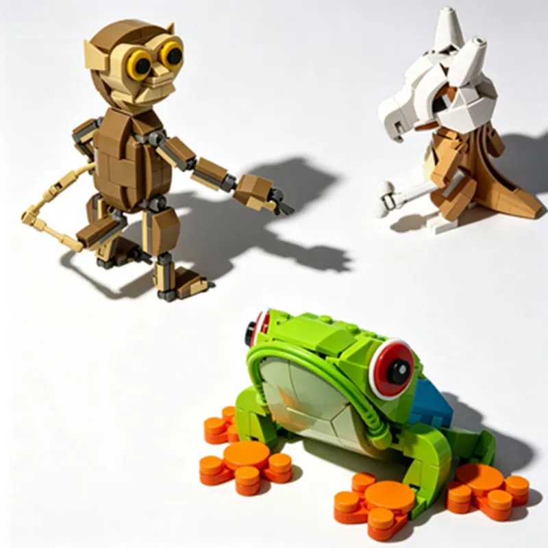 MOC Creative Fun Animal Frog, Monkey, Elf Small Particle Assembly Building Block Model Toy Gift Set
MOC Creative Fun Animal Frog, Monkey, Elf Small Particle Assembly Building Block Model Toy Gift Set