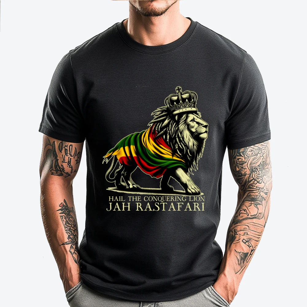 Hail The Lion Of Judah Reggae Rastafari Jah Jah Bless Rasta Graphic Tees Men Limited Time Special Valentine's Day Tshirts
Hail The Lion Of Judah Reggae Rastafari Jah Jah Bless Rasta Graphic Tees Men Limited Time Special Valentine's Day Tshirts