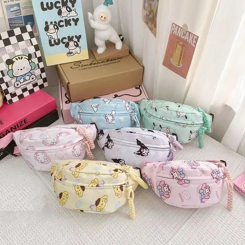 Sanrio Hello Kitty Kuromi Chest Bag Cinnamoroll Crossbody Shoulder Bag Waist Storage Pouch My Melody Coin Purse Kid Girl Gift
Sanrio Hello Kitty Kuromi Chest Bag Cinnamoroll Crossbody Shoulder Bag Waist Storage Pouch My Melody Coin Purse Kid Girl Gift