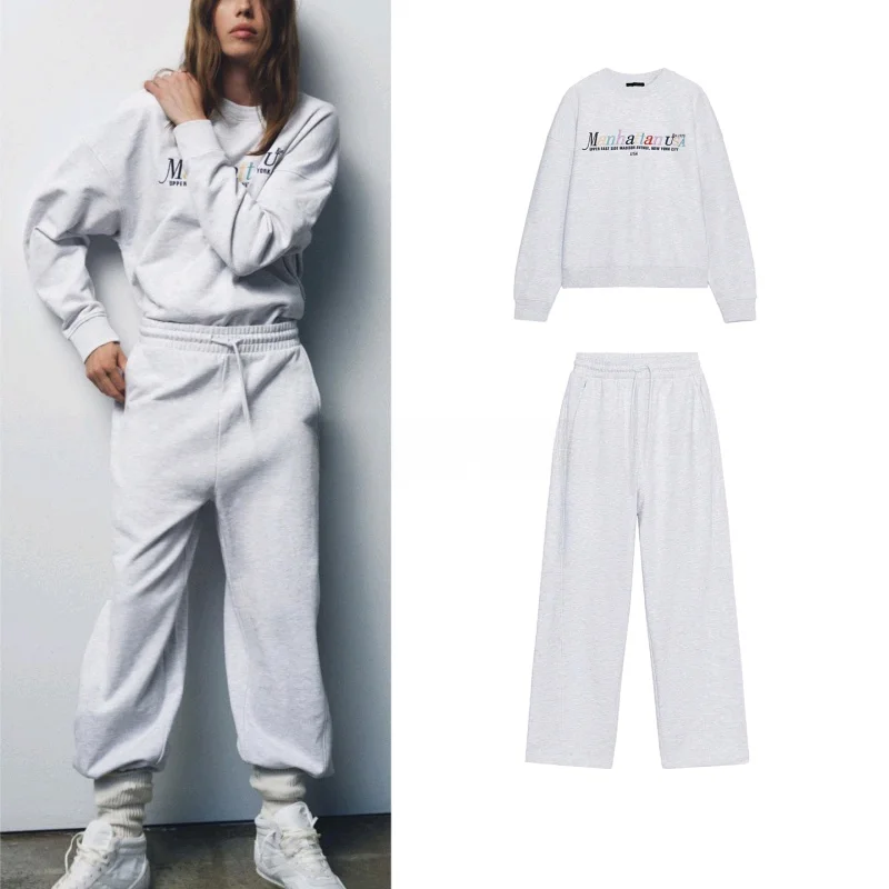 Loose Sweatshirt And Casual Pants Two-Piece Set College Style Women's Fashion Autumn Collection round Neck Long Sleeve Crew Neck
Loose Sweatshirt And Casual Pants Two-Piece Set College Style Women's Fashion Autumn Collection round Neck Long Sleeve Crew Neck