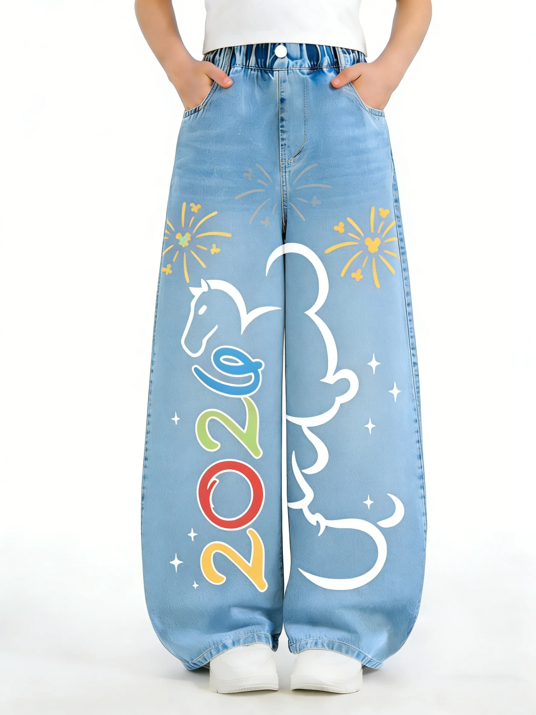 Детские ковбойские брюки Disney 2026 с принтом Минни Маус, прочные и грязеотталкивающие повседневные брюки для детей постарше
Детские ковбойские брюки Disney 2026 с принтом Минни Маус, прочные и грязеотталкивающие повседневные брюки для детей постарше