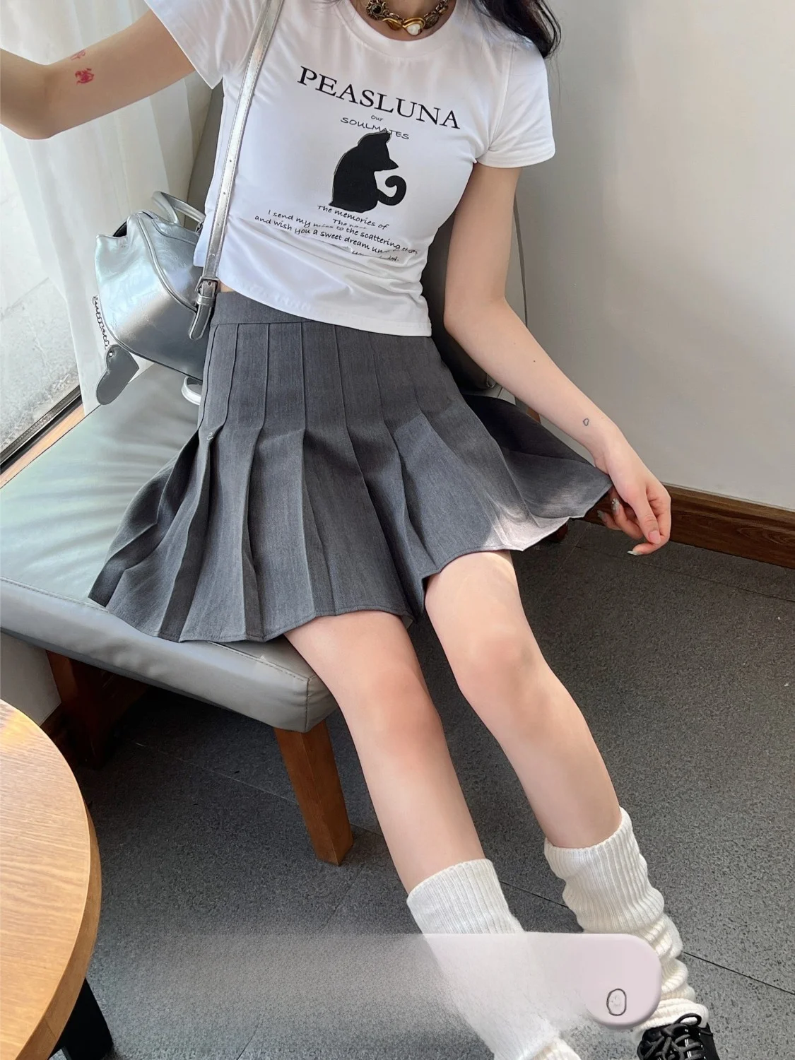 Peasluna High Waist A-Line Skirt Korean Style Slimming Pleated Short Skirt Women's Anti-Light Walking Skirt Polyester Fiber
Peasluna High Waist A-Line Skirt Korean Style Slimming Pleated Short Skirt Women's Anti-Light Walking Skirt Polyester Fiber