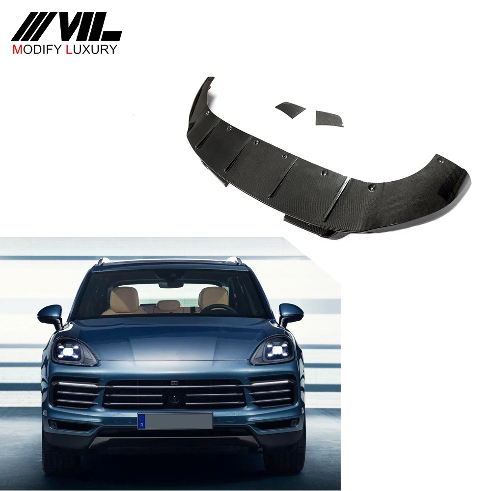 Carbon Fiber Front Bumper Lip for Porsche Cayenne Sport Utility 4-Door 2018-2019
Carbon Fiber Front Bumper Lip for Porsche Cayenne Sport Utility 4-Door 2018-2019