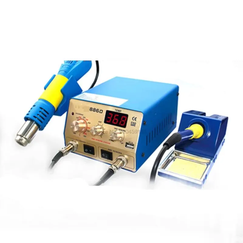YX-886A/886D/886D+Hot Air Gun Desoldering Station Motherboard Repair Rework Station IC Disassembly Rework Station 110V/220V 700W
YX-886A/886D/886D+Hot Air Gun Desoldering Station Motherboard Repair Rework Station IC Disassembly Rework Station 110V/220V 700W