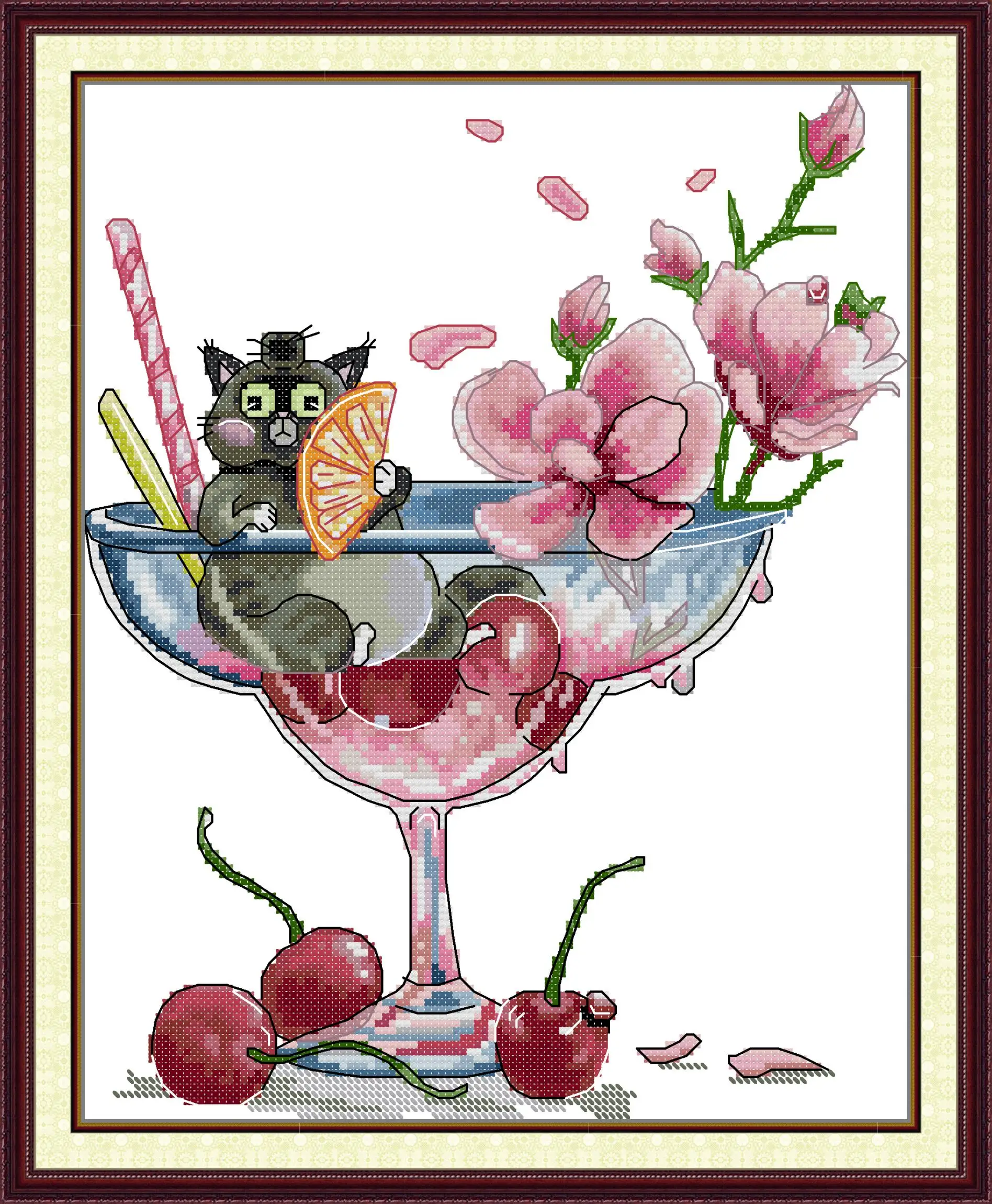 Maydear Cross Stitch Kit,11CT/14CT/16CT/9CT Aida Fabric,DMC Threads Sewing Pattern Embroidery Set-Now that's flat.
Maydear Cross Stitch Kit,11CT/14CT/16CT/9CT Aida Fabric,DMC Threads Sewing Pattern Embroidery Set-Now that's flat.