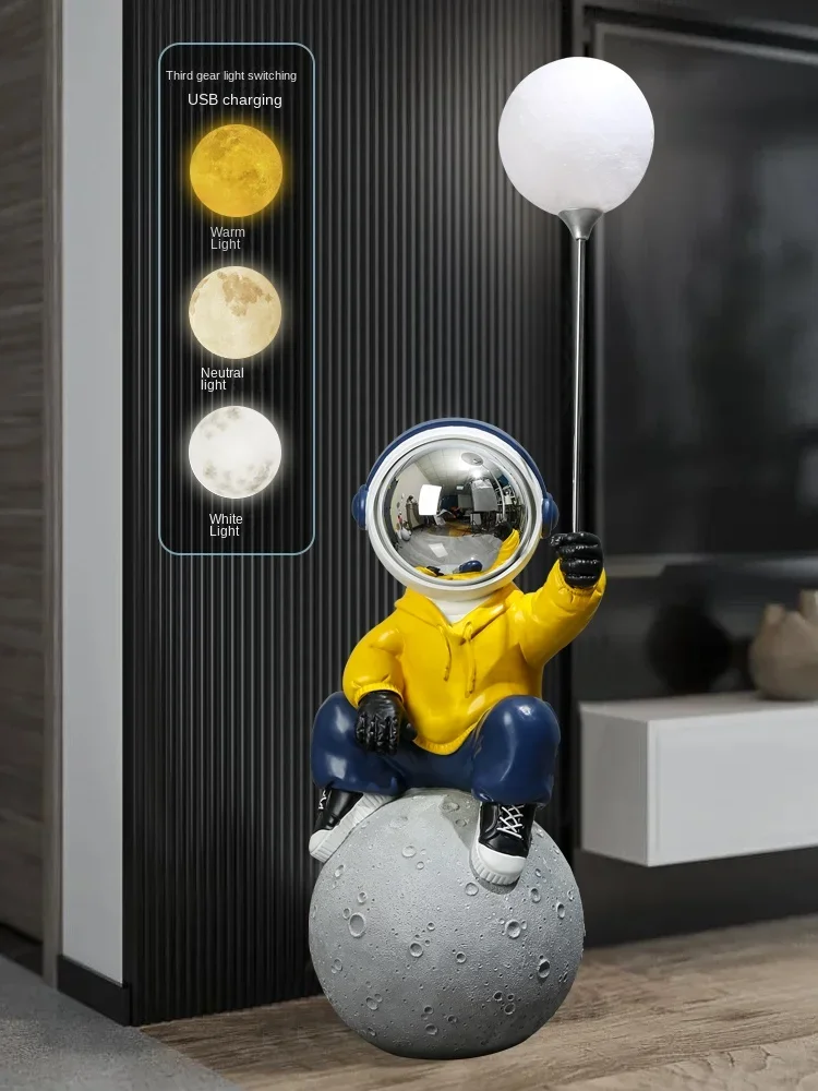 Modern Art Children's Room Decoration Astronaut Sculpture Living Room Bedroom Ornaments Resin Crafts Nordic Home Decor Gift
Modern Art Children's Room Decoration Astronaut Sculpture Living Room Bedroom Ornaments Resin Crafts Nordic Home Decor Gift