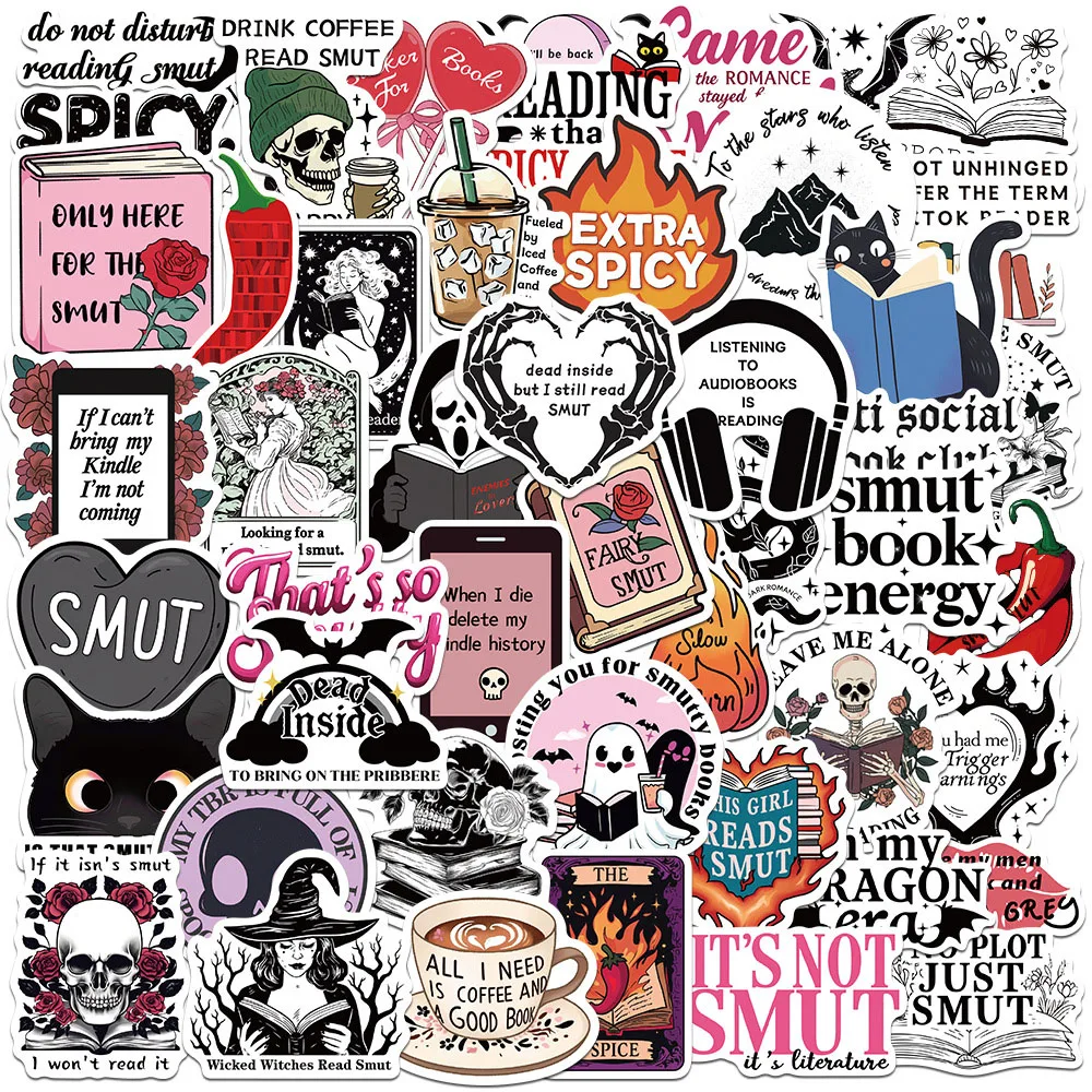10/30/50pcs Cool Smut Bookish Stickers Decals DIY Luggage Scrapbooking Helmet Phone Waterproof Cartoon Sticker Fun for Kids Toys
10/30/50pcs Cool Smut Bookish Stickers Decals DIY Luggage Scrapbooking Helmet Phone Waterproof Cartoon Sticker Fun for Kids Toys