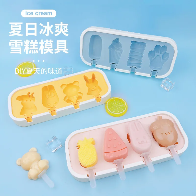 Silicone Ice Cream Mold, Children'S Homemade Diy Ice Cream Cheese Stick Mold, Cartoon Covered Jelly Pudding Popsicle Box
Silicone Ice Cream Mold, Children'S Homemade Diy Ice Cream Cheese Stick Mold, Cartoon Covered Jelly Pudding Popsicle Box