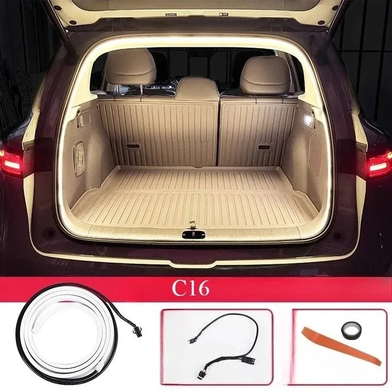 For Leapmotor C10 C16 Trunk Atmosphere Light Flexible Silicone LED Strip Tailgate Auto on/Off Interior Styling Accessories Car
For Leapmotor C10 C16 Trunk Atmosphere Light Flexible Silicone LED Strip Tailgate Auto on/Off Interior Styling Accessories Car