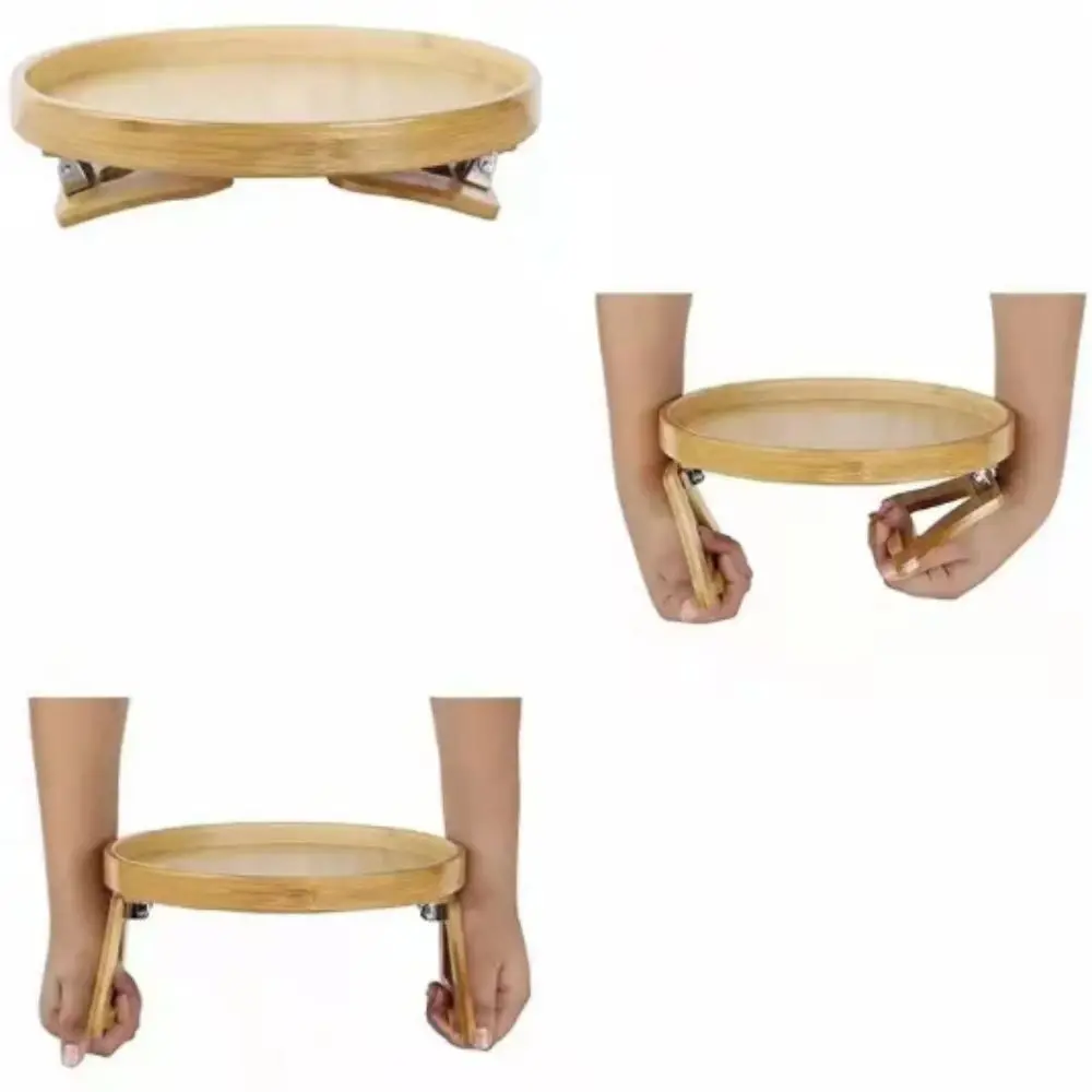 Natural Wooden Sofa Tray Circular Foldable Armrest Tray Bamboo-Wood Color Portable Sofa Side Table Remote Control Storage
Natural Wooden Sofa Tray Circular Foldable Armrest Tray Bamboo-Wood Color Portable Sofa Side Table Remote Control Storage