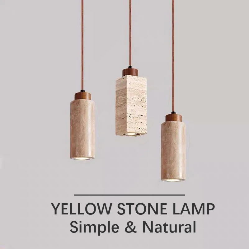 Yellow Marble ceiling lamp Japan Wabi-Sabi Droplight Dining Table Travertine Pendant Light Restaurant Nordic Modern Hanging Lamp
Yellow Marble ceiling lamp Japan Wabi-Sabi Droplight Dining Table Travertine Pendant Light Restaurant Nordic Modern Hanging Lamp