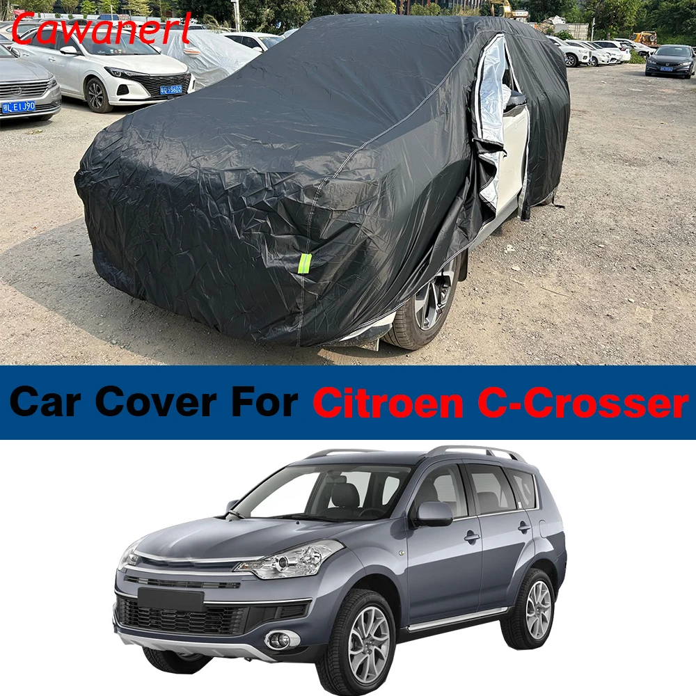 Полный автомобильный чехол для Citroen C-Crosser Crosser, УФ-солнцезащитный козырек, защита от дождя, снега, льда и пыли, водонепроницаемый чехол для внедорожника
Полный автомобильный чехол для Citroen C-Crosser Crosser, УФ-солнцезащитный козырек, защита от дождя, снега, льда и пыли, водонепроницаемый чехол для внедорожника