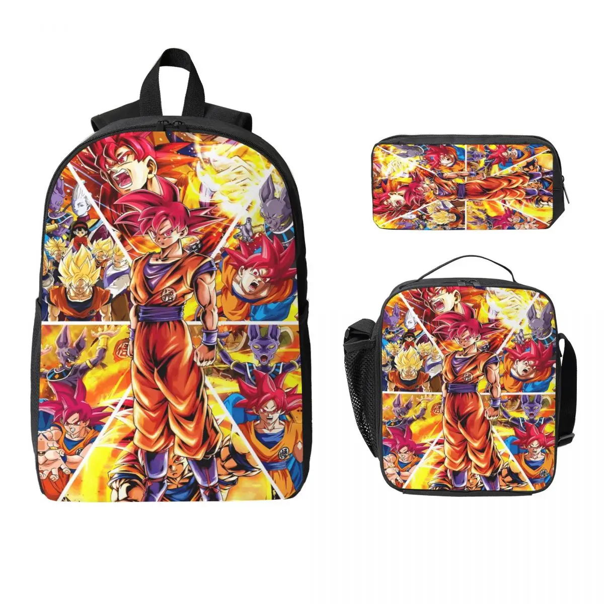3Pcs DragonBallZ Accessories Backpack Set for Kids Pen Bags Bookbag Sets with Lunch Box For School Students Daypack
3Pcs DragonBallZ Accessories Backpack Set for Kids Pen Bags Bookbag Sets with Lunch Box For School Students Daypack