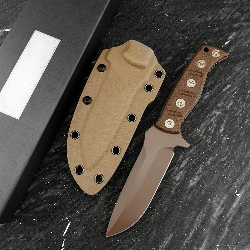 High-hardness Outdoor Straight Knife Micarta Handle Outdoor Rock Climbing Camping Backpacking Holiday Gifts Essential Equipment
High-hardness Outdoor Straight Knife Micarta Handle Outdoor Rock Climbing Camping Backpacking Holiday Gifts Essential Equipment