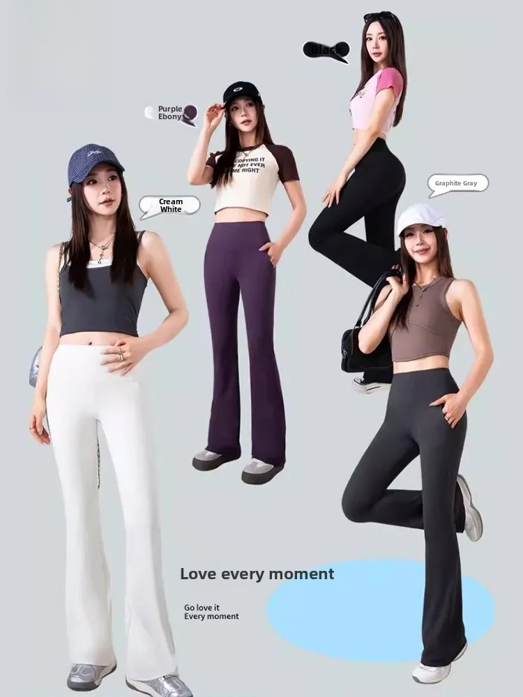 Woman High Waist Yoga Fitn Pants Thin Comfortable Skin-friendly Bell Bot Women's Summer Boting Trousers
Woman High Waist Yoga Fitn Pants Thin Comfortable Skin-friendly Bell Bot Women's Summer Boting Trousers
