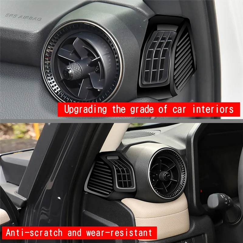 Car Dashboard Air Conditioning Outlet Frame Air Outlet Trim Sticker For Toyota Prado LC250 2024 Bright Black
Car Dashboard Air Conditioning Outlet Frame Air Outlet Trim Sticker For Toyota Prado LC250 2024 Bright Black