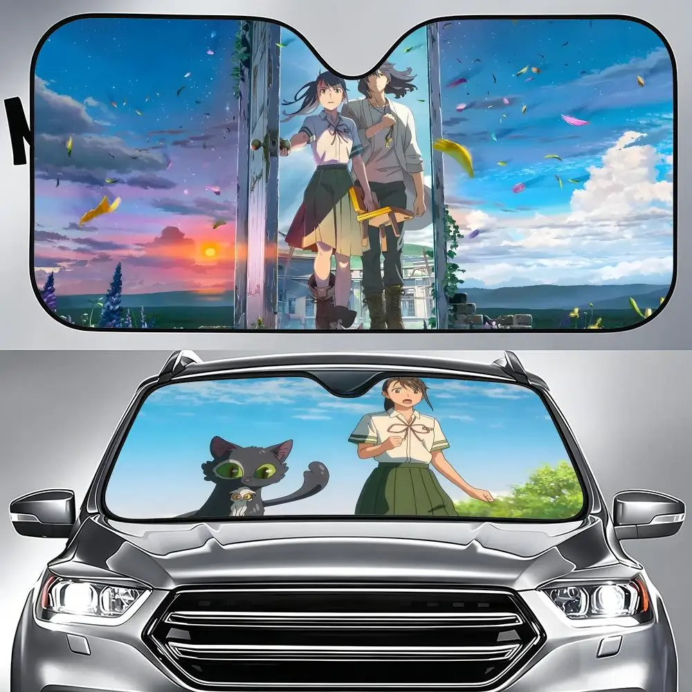 Anime S-Suzume Sun Visor Aluminum Foil Windshield Sunshade, UV Protection Heat Insulation Reusable
Anime S-Suzume Sun Visor Aluminum Foil Windshield Sunshade, UV Protection Heat Insulation Reusable