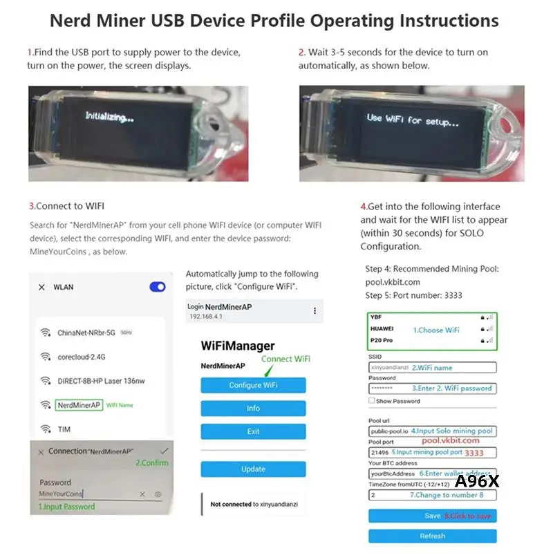 10X мини-USB майнинговый аппарат Nerdminer V2 74KH/S USB BTC Crypto Miner Solo Lottery Miner BTC Solo Miner с дисплеем
10X мини-USB майнинговый аппарат Nerdminer V2 74KH/S USB BTC Crypto Miner Solo Lottery Miner BTC Solo Miner с дисплеем