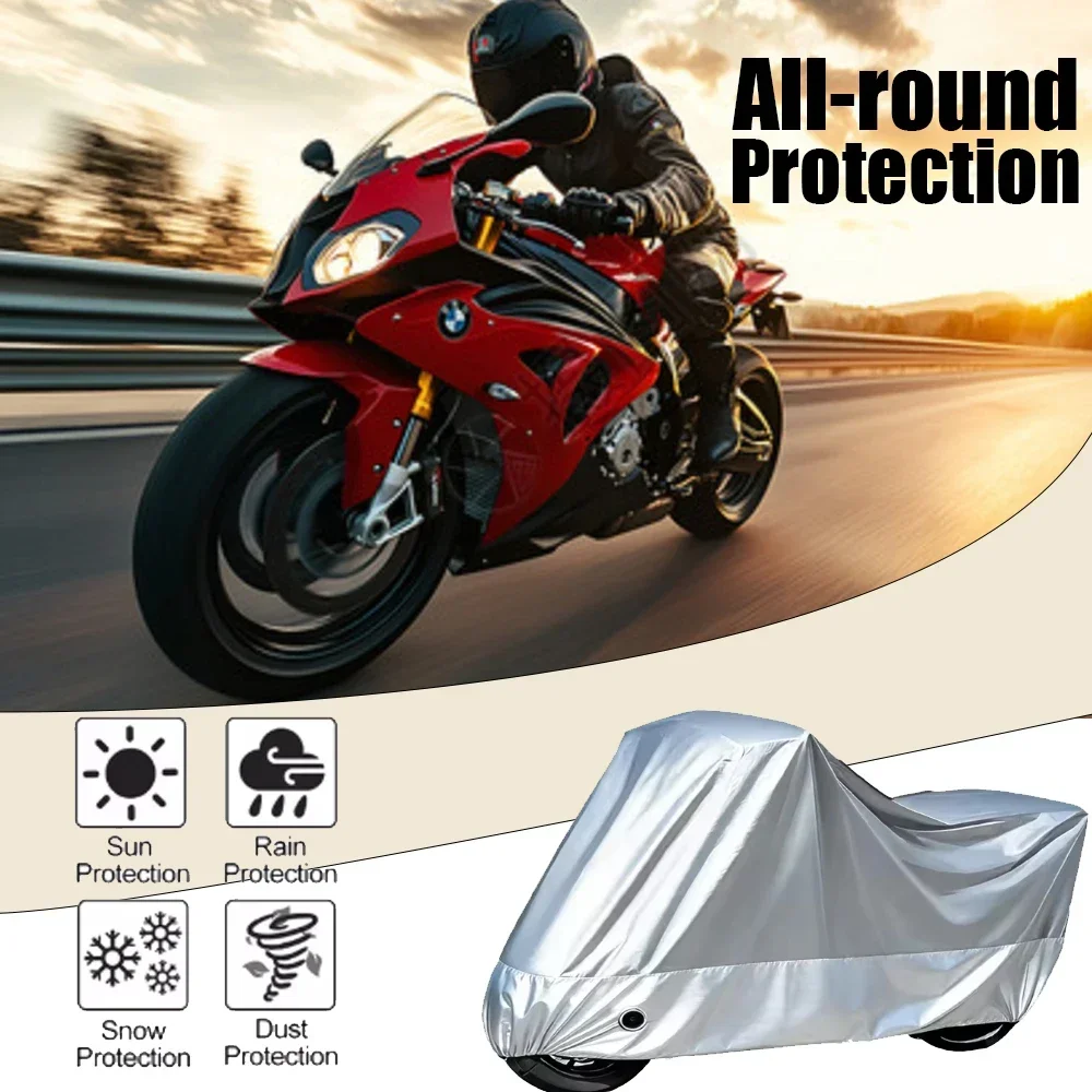 Motorcycle Cover Waterproof Moto Rain Cover Dustproof UV Protective Outdoor Indoor Motocross Scooter Motorbike Cover All Season
Motorcycle Cover Waterproof Moto Rain Cover Dustproof UV Protective Outdoor Indoor Motocross Scooter Motorbike Cover All Season