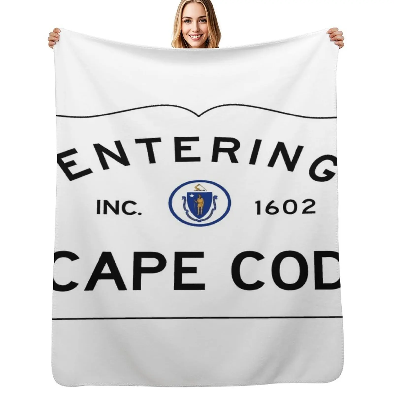 Entering Cape Cod Road Sign - Cape Cod, Massachusetts Throw Blanket Warm Cozy Throw Blanket for Living Room Couch
Entering Cape Cod Road Sign - Cape Cod, Massachusetts Throw Blanket Warm Cozy Throw Blanket for Living Room Couch