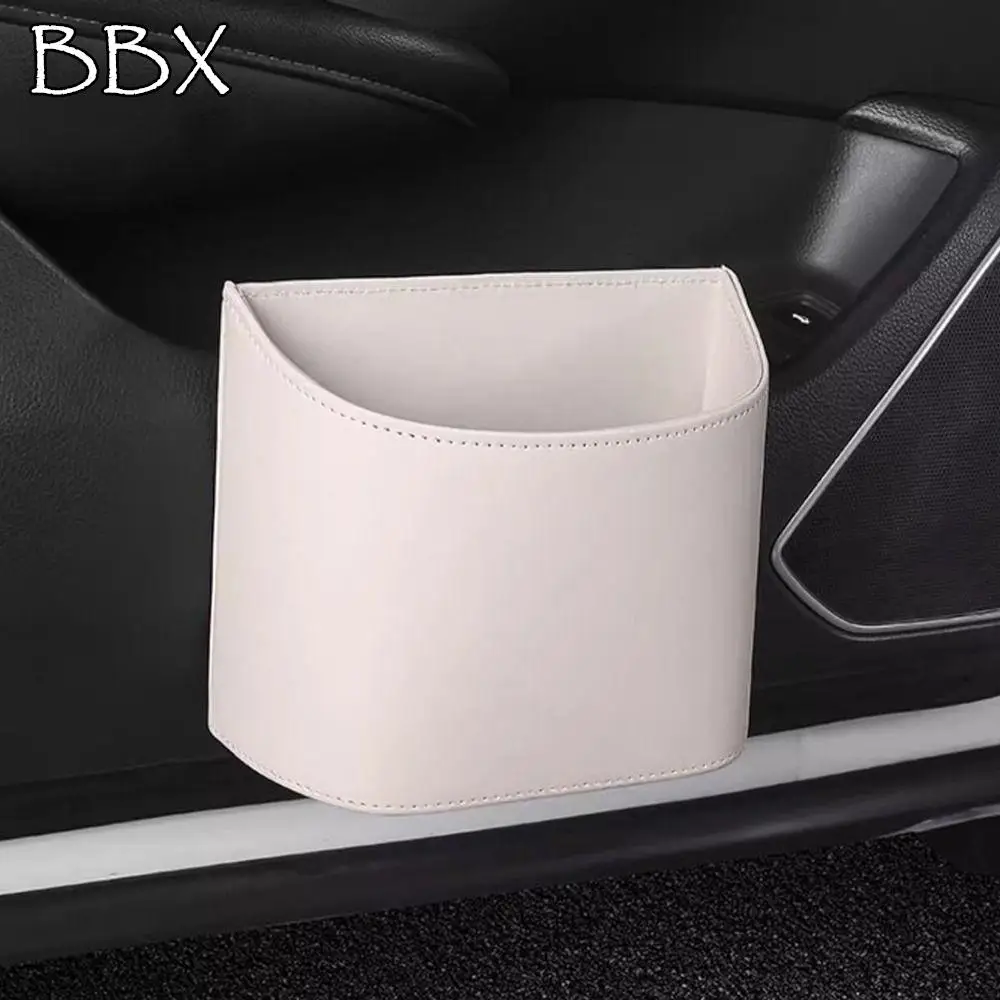 Leather Car Trash Can Hanging Waterproof Vehicle Garbage Bin Universal Space Saving Car Backseat Storage Box Sundries 
Leather Car Trash Can Hanging Waterproof Vehicle Garbage Bin Universal Space Saving Car Backseat Storage Box Sundries