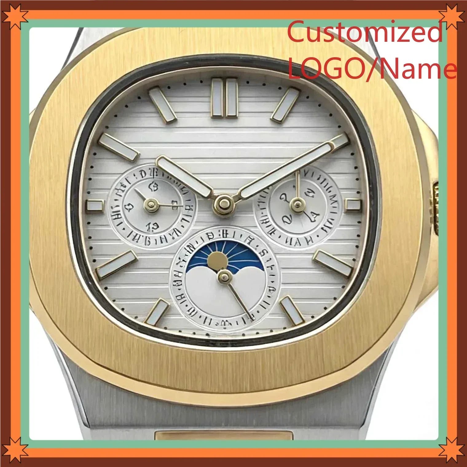 DONGDI Store 40mm Men Luxury Watches in 904L Steel Automatic Mechanical Movement Customized Watches
DONGDI Store 40mm Men Luxury Watches in 904L Steel Automatic Mechanical Movement Customized Watches