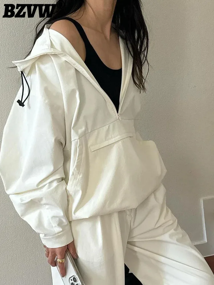BZVW Sporty Style Hoodies For Women Long Sleeves Solid Color Pockets Design Casual Coat 2024 Autumn New Clothing 25A8491
BZVW Sporty Style Hoodies For Women Long Sleeves Solid Color Pockets Design Casual Coat 2024 Autumn New Clothing 25A8491