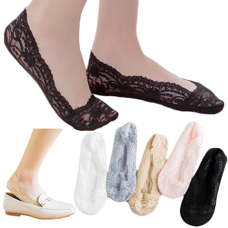 Women Lace Invisible Socks Summer Low Top Lined Ankle Sock Ladies silicone Anti-skid Boat Socks Soft Flower Short Sock Slippers
Women Lace Invisible Socks Summer Low Top Lined Ankle Sock Ladies silicone Anti-skid Boat Socks Soft Flower Short Sock Slippers