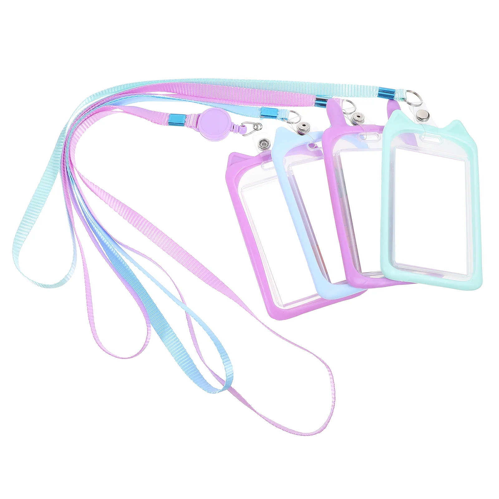 4 Pcs Cartoon Silicone Card Holder Adorable Sleeves for Cards Badge Id Base Business Lanyards Badges
4 Pcs Cartoon Silicone Card Holder Adorable Sleeves for Cards Badge Id Base Business Lanyards Badges