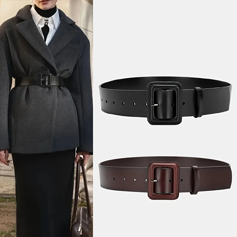 Кожаный пояс Cincher - женский широкий ремень в стиле ретро, однотонные декоративные ремни для платьев, пальто, платьев-свитеров
Кожаный пояс Cincher - женский широкий ремень в стиле ретро, однотонные декоративные ремни для платьев, пальто, платьев-свитеров