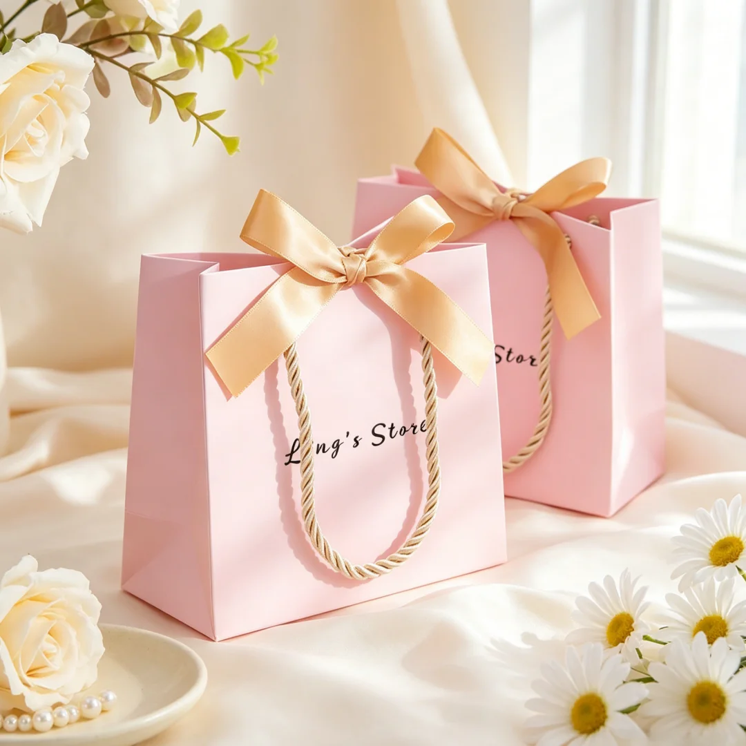 50/100Pcs Personalized Logo 14x6x12cm Jewelry Packaging Handle Bag Wedding Favor Candy Gift Organizer Cosmetic Shopping Handbag
50/100Pcs Personalized Logo 14x6x12cm Jewelry Packaging Handle Bag Wedding Favor Candy Gift Organizer Cosmetic Shopping Handbag