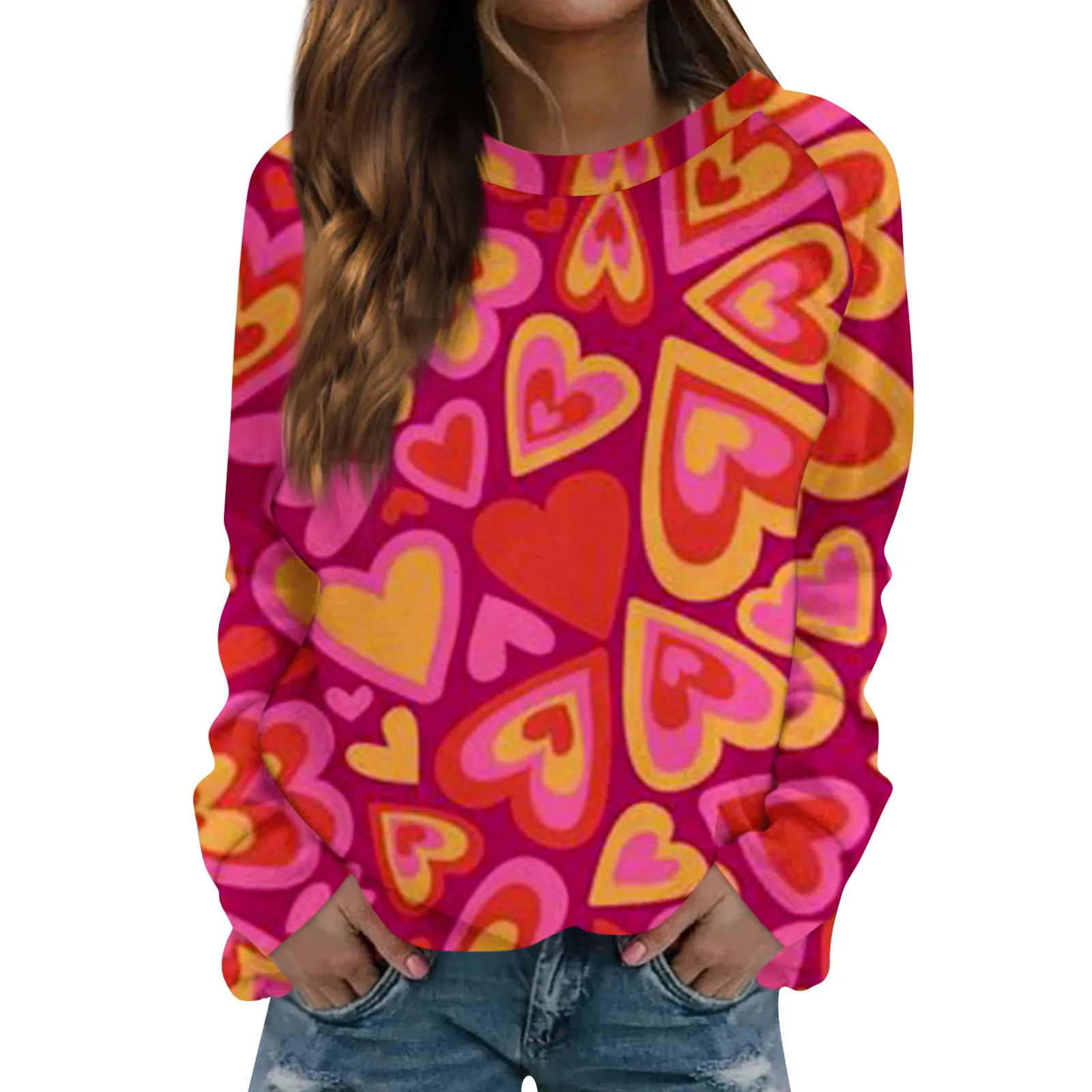 Sweatshirt Trendy Valentine‘s Day Sweatshirt Women Casual Autumn Winter Loose Pullover Female Hoodies New Fashion Printed
Sweatshirt Trendy Valentine‘s Day Sweatshirt Women Casual Autumn Winter Loose Pullover Female Hoodies New Fashion Printed