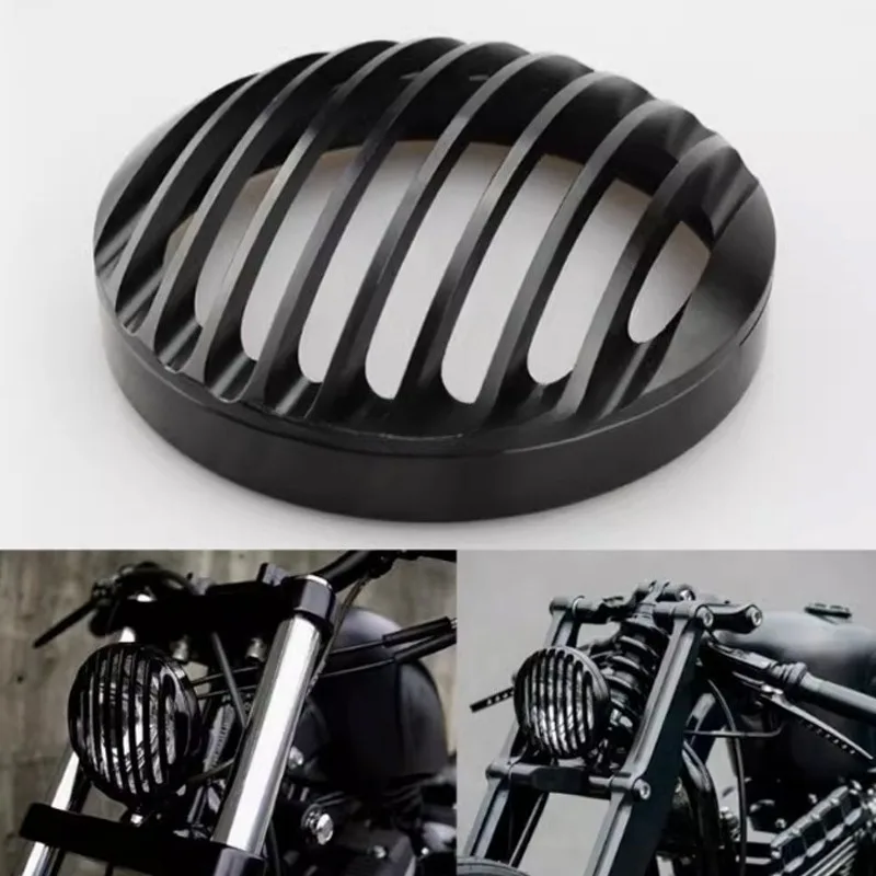 Retro Luminum Alloy 5.75" Motorcycle Black Front Headlight Grill Cover or Harley Sportster XL 883 Iron 1200 2004-up XL1200C
Retro Luminum Alloy 5.75" Motorcycle Black Front Headlight Grill Cover or Harley Sportster XL 883 Iron 1200 2004-up XL1200C